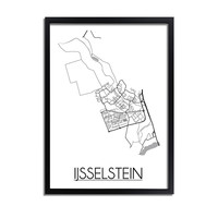 IJsselstein Stadtplan-poster