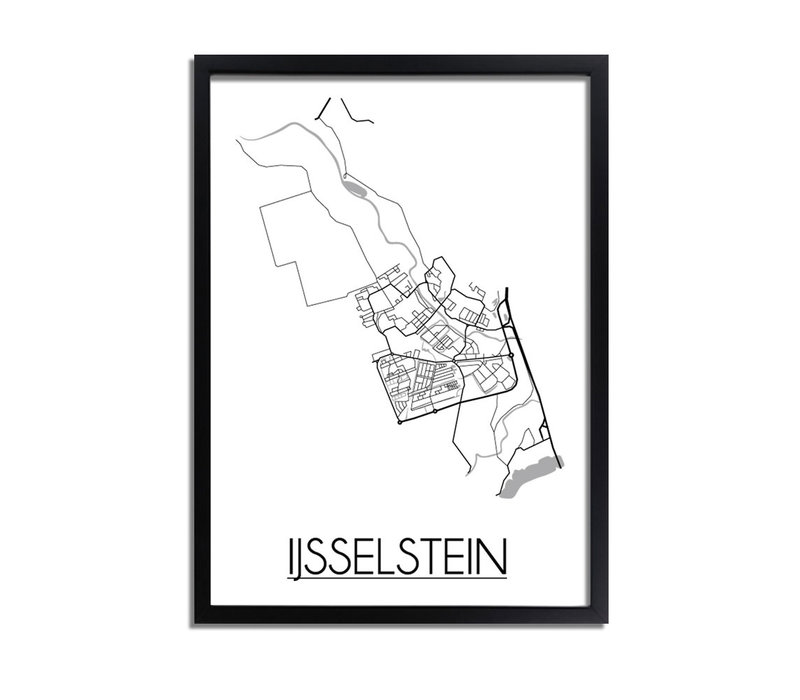 IJsselstein Stadtplan-poster