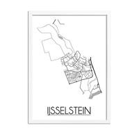 IJsselstein Stadtplan-poster