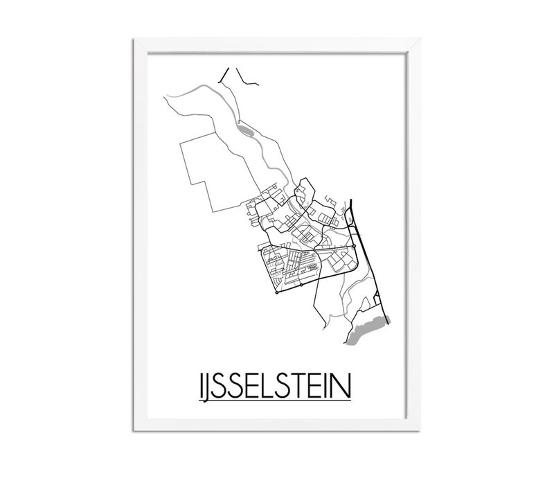 IJsselstein Stadtplan-poster
