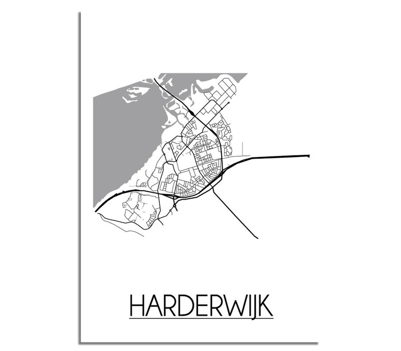 Harderwijk Stadtplan-poster