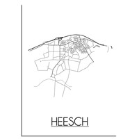 Heesch Plattegrond poster