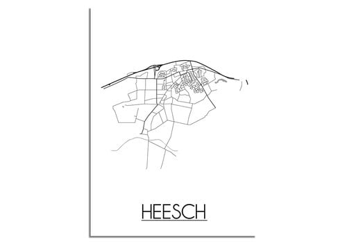 DesignClaud Heesch Stadtplan-poster