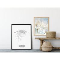 Heesch Stadtplan-poster