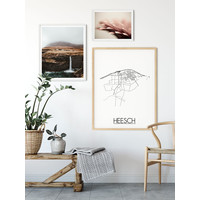 Heesch Stadtplan-poster