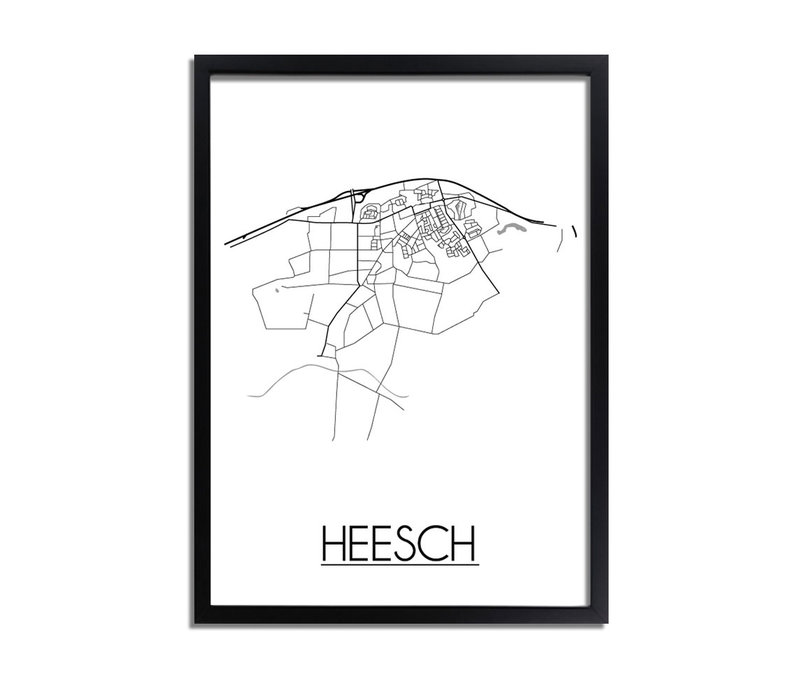 Heesch Stadtplan-poster