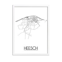Heesch Stadtplan-poster