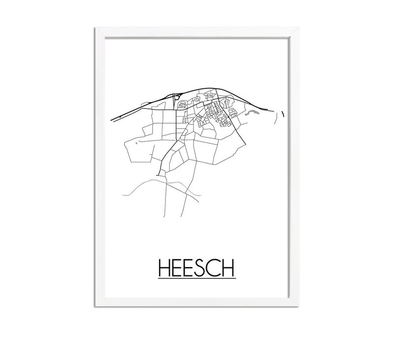 Heesch Stadtplan-poster
