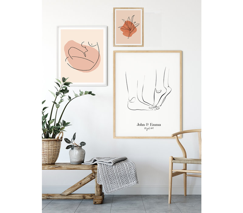 Hochzeitsposter Brautpaar - Hochzeitsgeschenk personalisiert