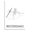 DesignClaud Beetsterzwaag Stadtplan-poster