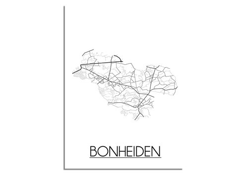 DesignClaud Bonheiden Stadtplan-poster