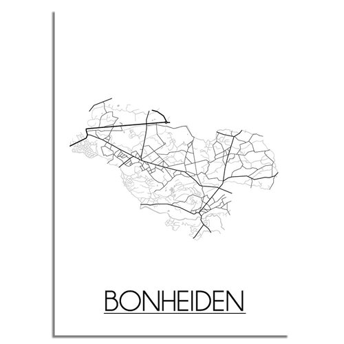 Bonheiden Plattegrond poster 