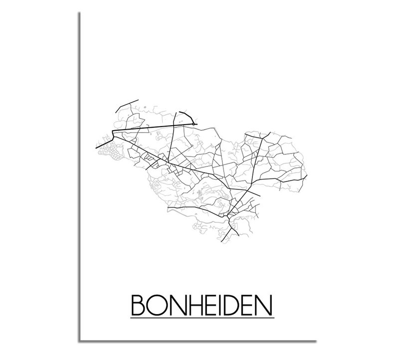 Bonheiden Stadtplan-poster