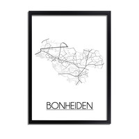 Bonheiden Stadtplan-poster