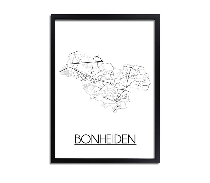 Bonheiden Stadtplan-poster