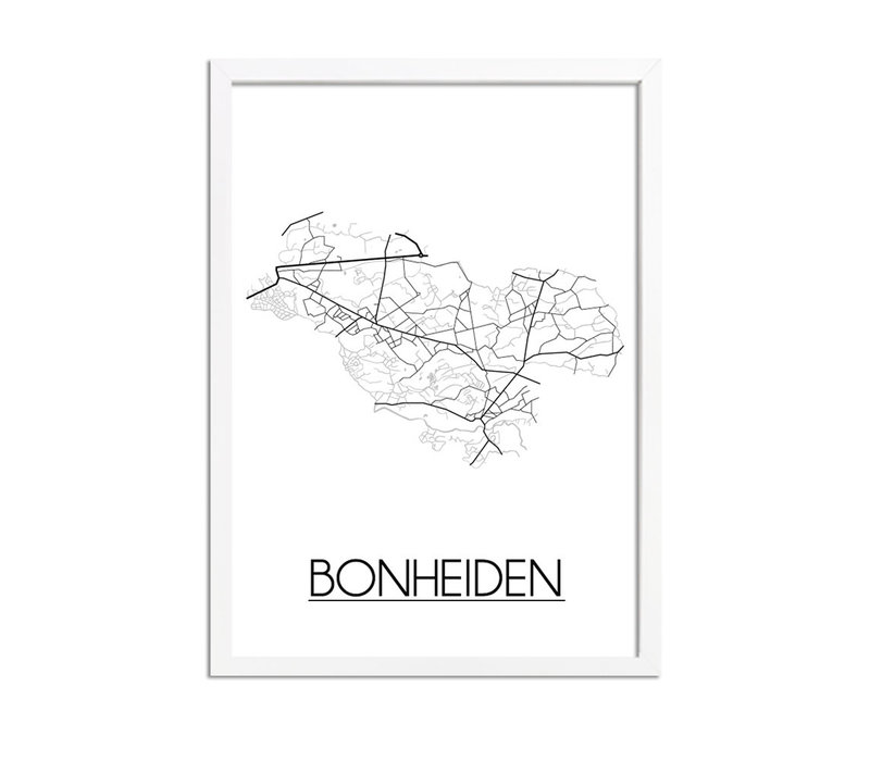 Bonheiden Stadtplan-poster