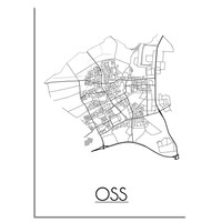 Oss Stadtplan-poster