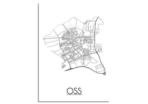DesignClaud Oss Stadtplan-poster