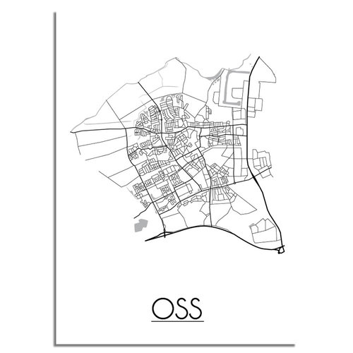 Oss Plattegrond poster 