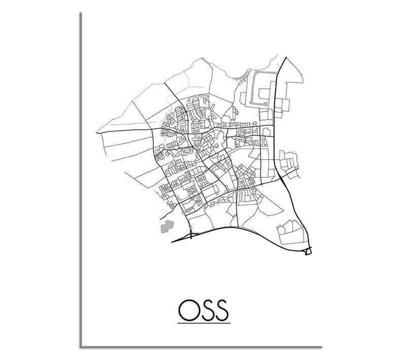 Oss Stadtplan-poster