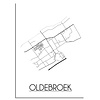 DesignClaud Oldebroek Stadtplan-poster