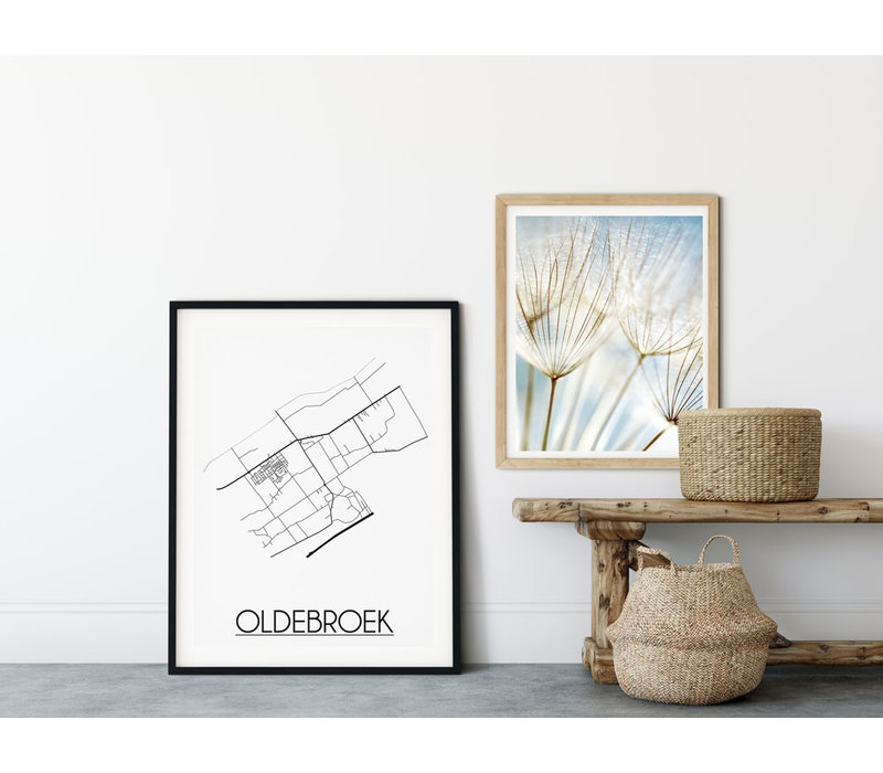 Oldebroek Plattegrond poster