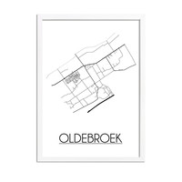 Oldebroek Stadtplan-poster