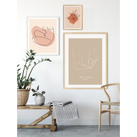 Hochzeitsposter Brautpaar - Hochzeitsgeschenk personalisiert - Natur