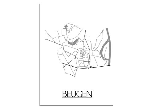 DesignClaud Beugen Stadtplan-poster