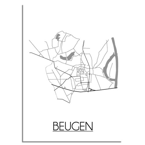 Beugen Plattegrond poster 