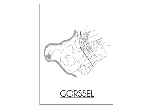 DesignClaud Gorssel Stadtplan-poster