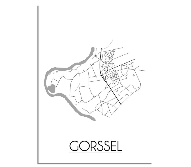 Gorssel Stadtplan-poster