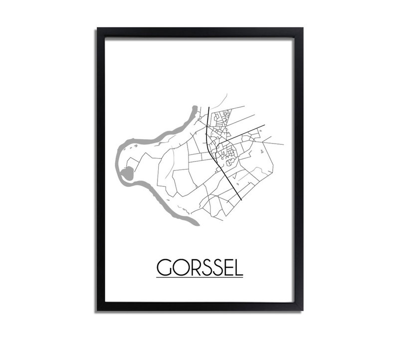 Gorssel Stadtplan-poster