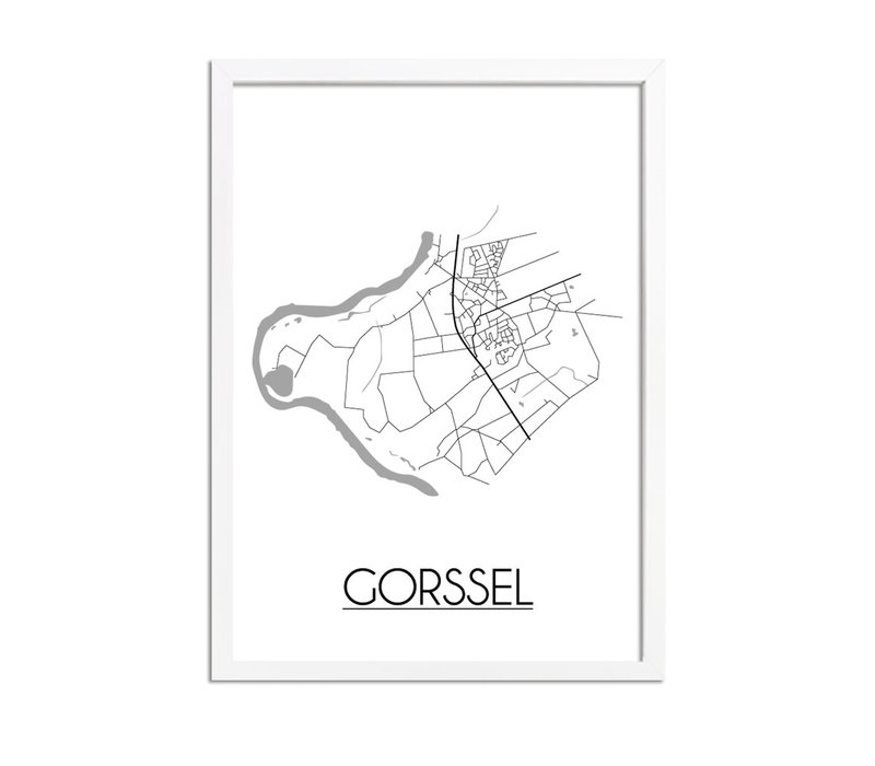 Gorssel Stadtplan-poster