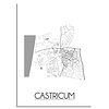 Castricum Plattegrond poster