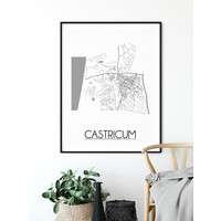 Castricum Stadtplan-poster