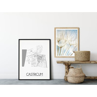Castricum Stadtplan-poster