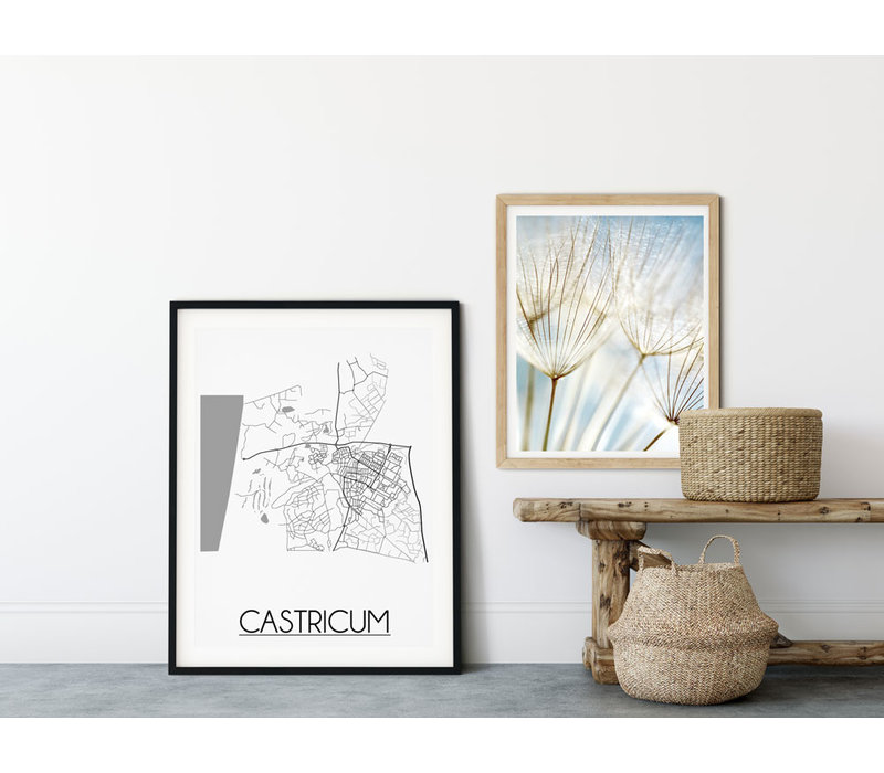 Castricum Stadtplan-poster