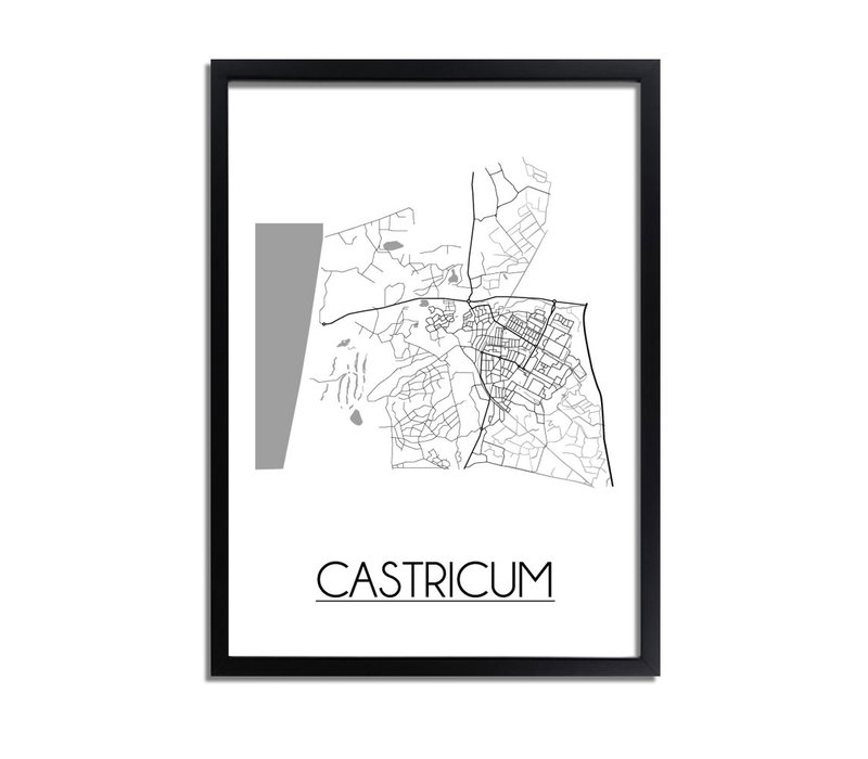 Castricum Stadtplan-poster