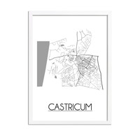 Castricum Stadtplan-poster