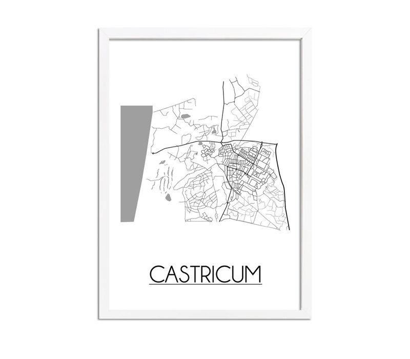 Castricum Stadtplan-poster