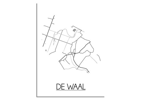 DesignClaud De Waal Stadtplan-poster