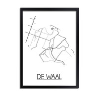 De Waal Stadtplan-poster
