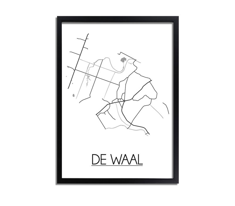 De Waal Stadtplan-poster