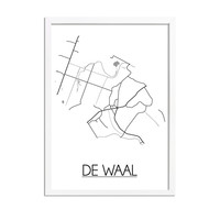 De Waal Stadtplan-poster