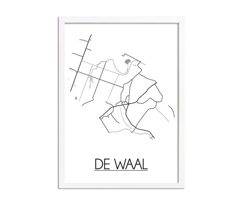 De Waal Stadtplan-poster