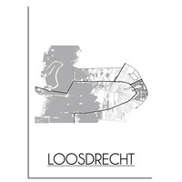 Loosdrecht Stadtplan-poster