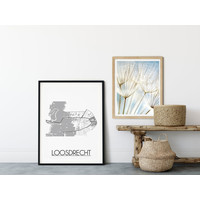 Loosdrecht Stadtplan-poster