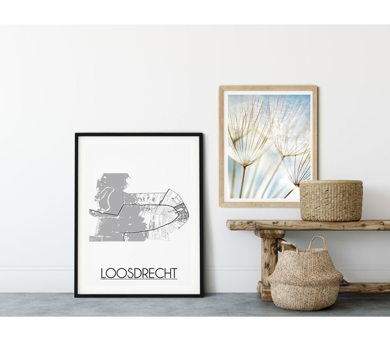 Loosdrecht Stadtplan-poster