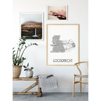 Loosdrecht Stadtplan-poster